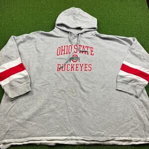Profile Varsity Womens Plus Gray Ohio State Buckeyes NCAA Hoodie 4X